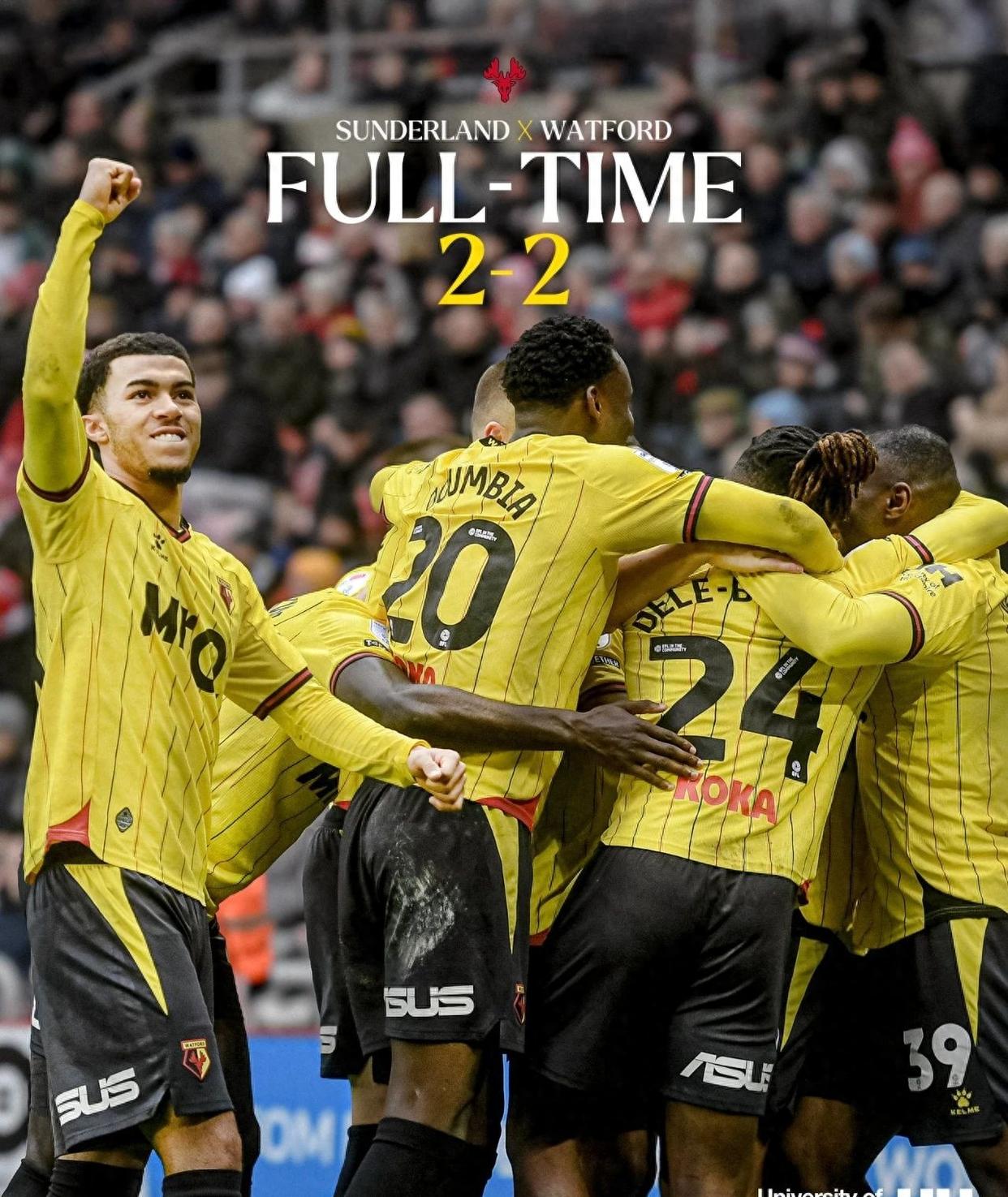 包含沃特福德主场失利，降级形势日益严峻的词条